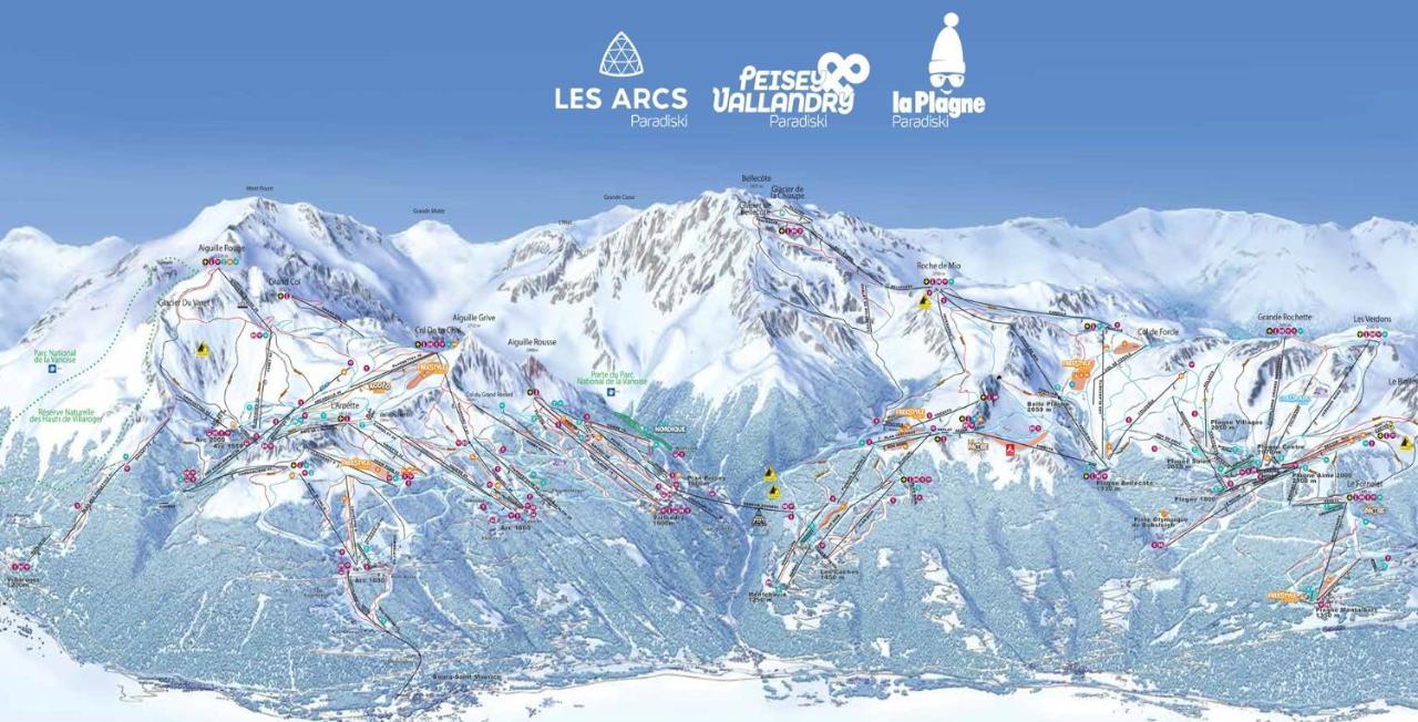 Arc 1950, Ambiance Chalet Luxe 5/7Pers Dans Residence 5* Skis Aux Pieds Avec Spa Les Arcs  Exteriör bild